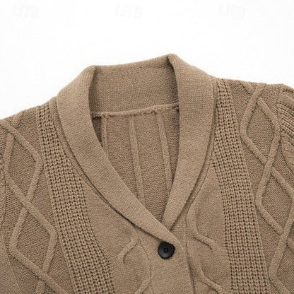 Button Front Cardigan for Men | Cosy Winter Style