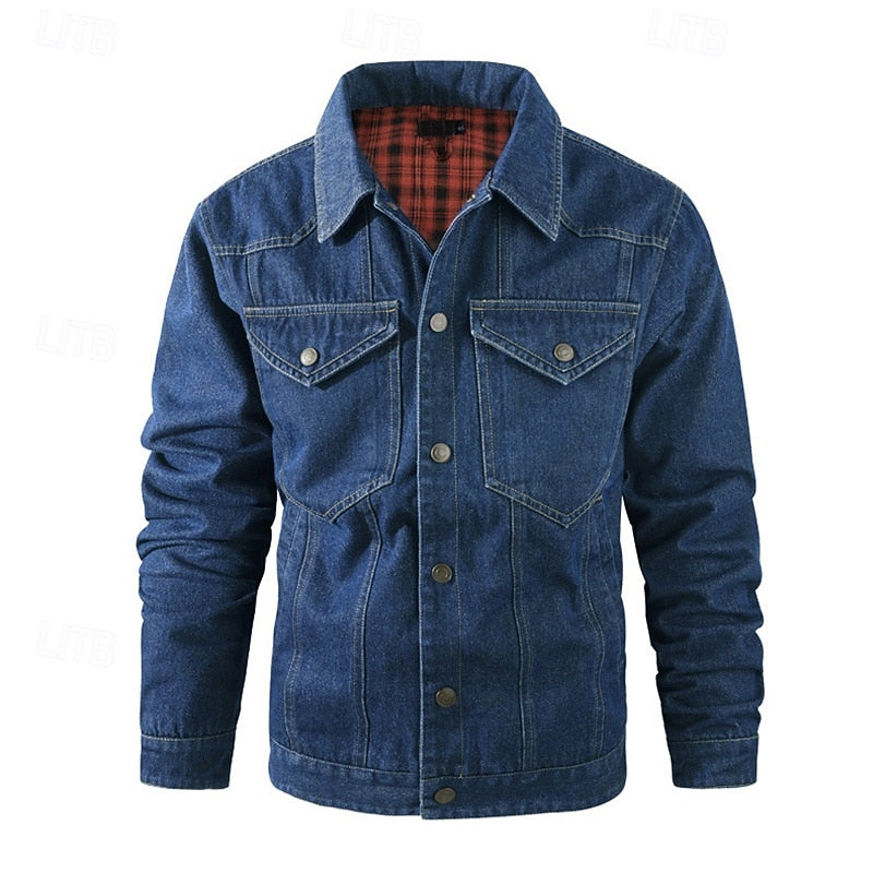 Plaid Winter Jacket for Women | Button Front Autumn Layering