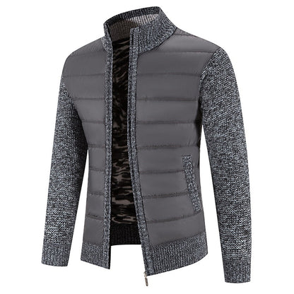 Classic Cardigan for Men | Funnel Neck Warm Winter Layer