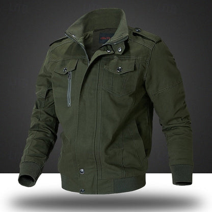 Oversized Winter Jacket for Men | Funnel Neck Full Zip Cold Weather Ready