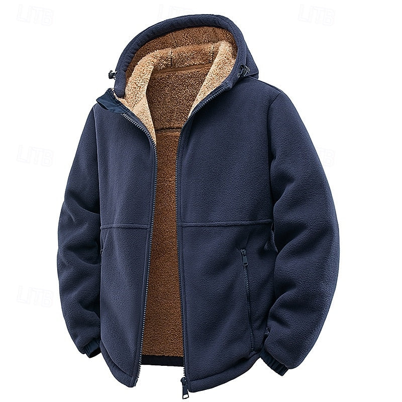 Fleece Lined Winter Jacket for Women | Hooded Full Zip Autumn Layering
