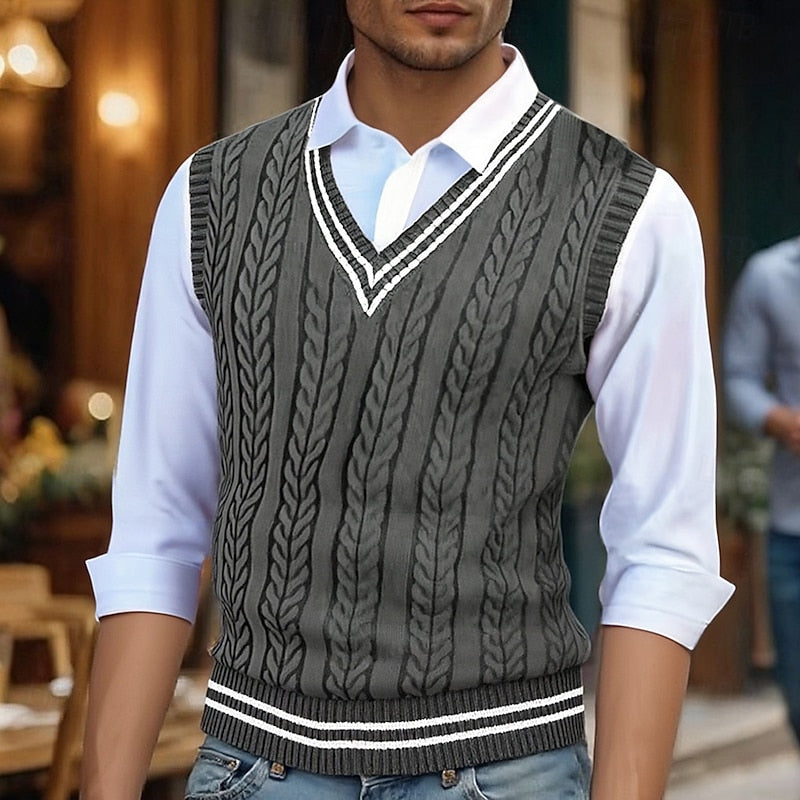 Classic Puffer Vest for Men | V Neck Cold Weather Ready