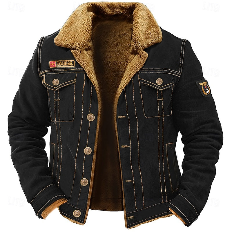 Sherpa Fleece Jacket for Men | Insulated Warm Winter Layer