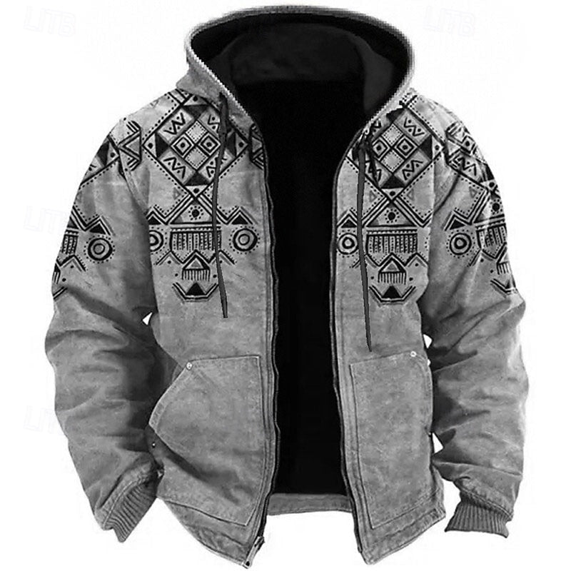 Fleece Lined Winter Jacket for Men | Hooded Oversized Cold Weather Ready
