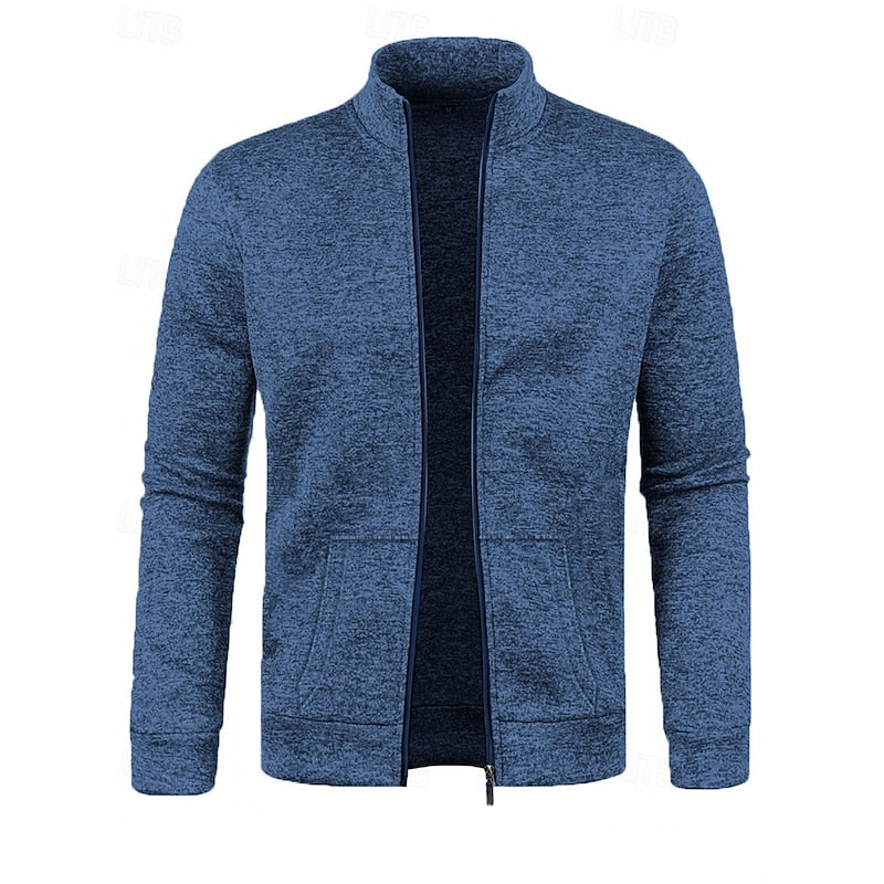 Warm Winter Jacket for Men | Funnel Neck Full Zip Cold Weather Ready