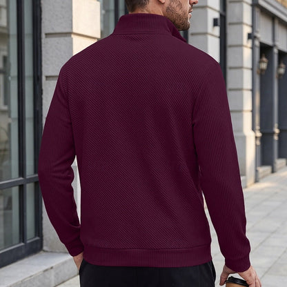 Half Zip Sweater for Men | Ribbed Fall & Winter 2026
