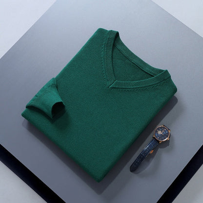 Cosy Sweater for Men | V Neck Autumn Layering