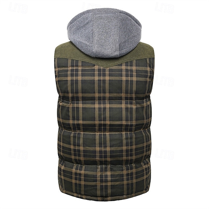 Hooded Puffer Jacket for Men | Quilted Insulated Cosy Winter Style