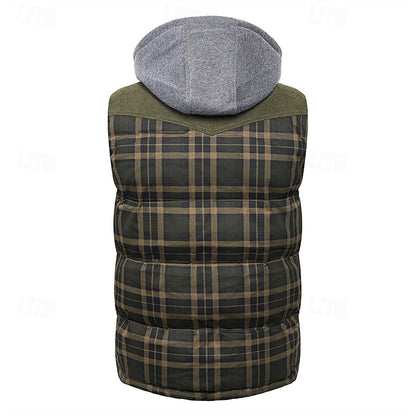 Hooded Puffer Jacket for Men | Quilted Insulated Cosy Winter Style