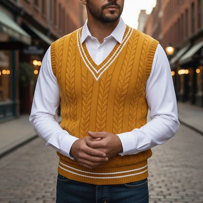 Classic Puffer Vest for Men | V Neck Cold Weather Ready