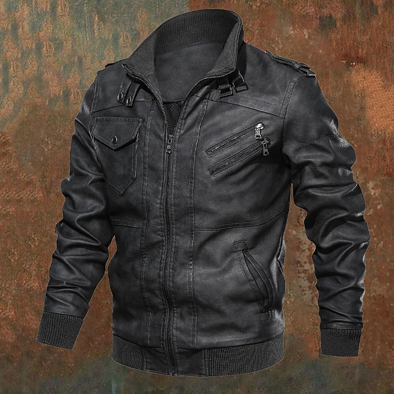 Classic Winter Jacket for Men | Ribbed Windproof Cold Weather Ready