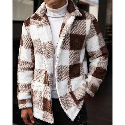 Plaid Winter Jacket for Men | Autumn Layering