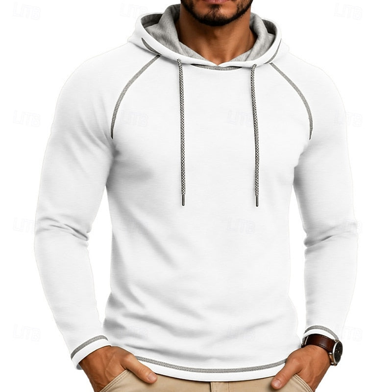 Hooded Hoodie for Men | Drawstring Cold Weather Ready
