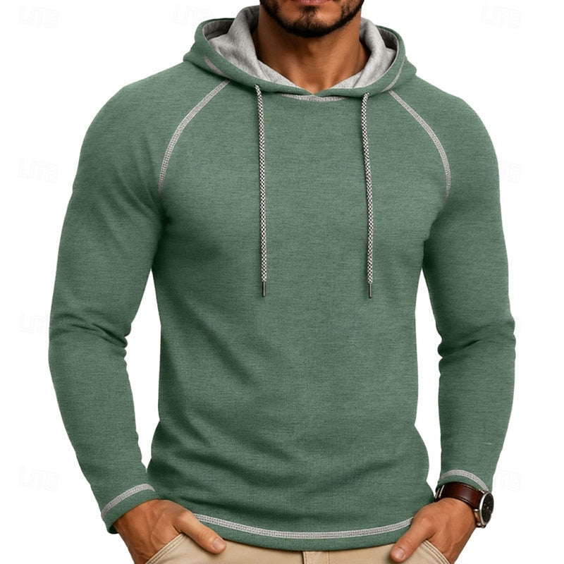 Hooded Hoodie for Men | Drawstring Cold Weather Ready