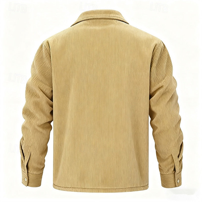 Fleece Lined Winter Jacket for Women | Ribbed Insulated Cold Weather Ready