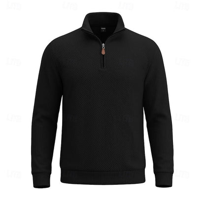 Half Zip Sweater for Men | Ribbed Fall & Winter 2026