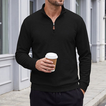 Half Zip Sweater for Men | Ribbed Fall & Winter 2026