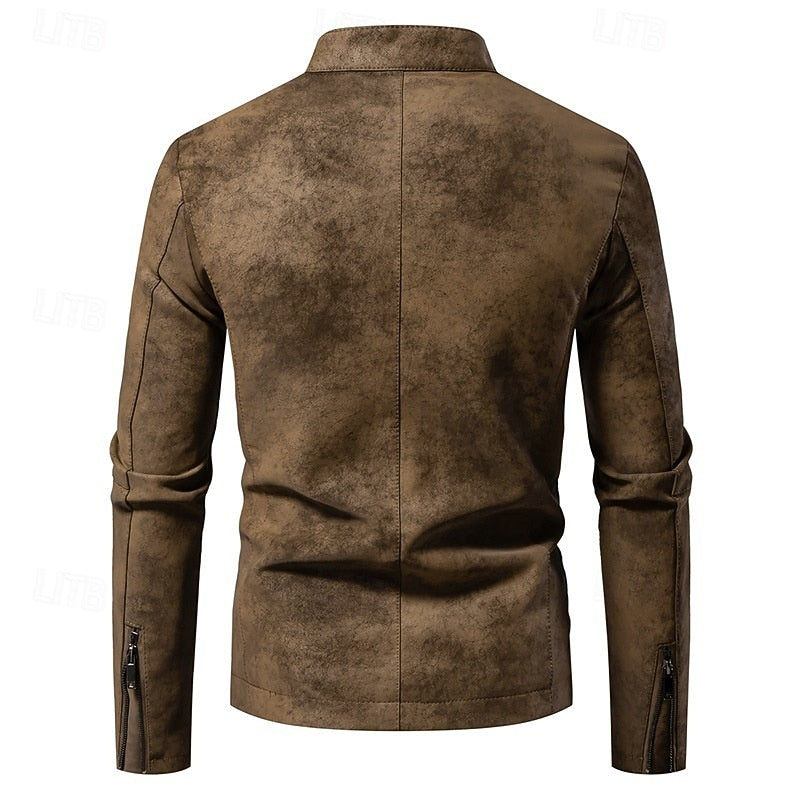 Classic Winter Jacket for Men | Side Zip Funnel Neck Cold Weather Ready