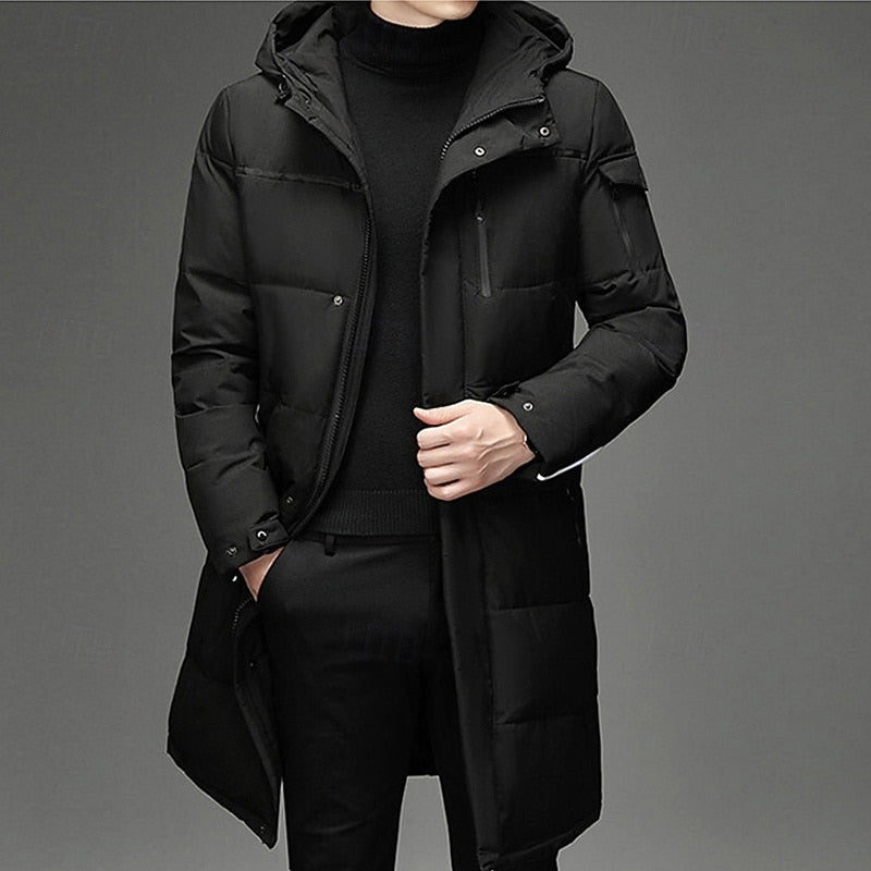 Hooded Puffer Jacket for Men | Insulated Cold Weather Ready