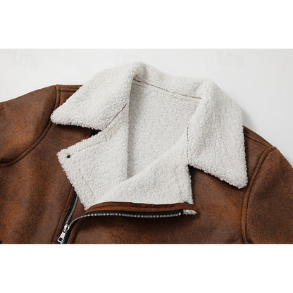 Fleece Lined Winter Jacket for Men | Oversized Full Zip Autumn Layering
