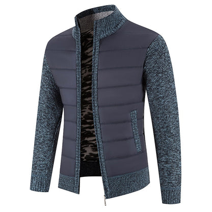 Classic Cardigan for Men | Funnel Neck Warm Winter Layer