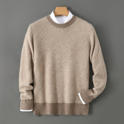 Warm Sweater for Men | Ribbed Crew Neck Fall & Winter 2026