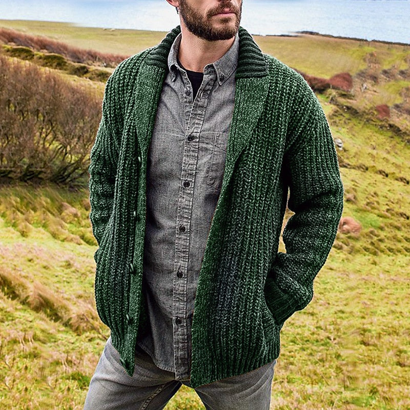 Open Front Cardigan for Men | Cold Weather Ready