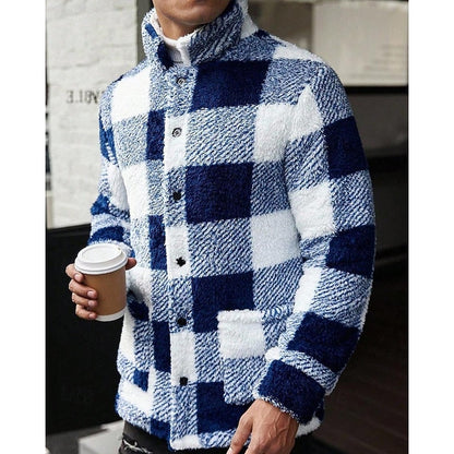 Plaid Winter Jacket for Men | Autumn Layering