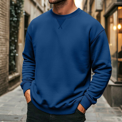 Oversized Sweatshirt for Women | Ribbed Crew Neck Autumn Layering