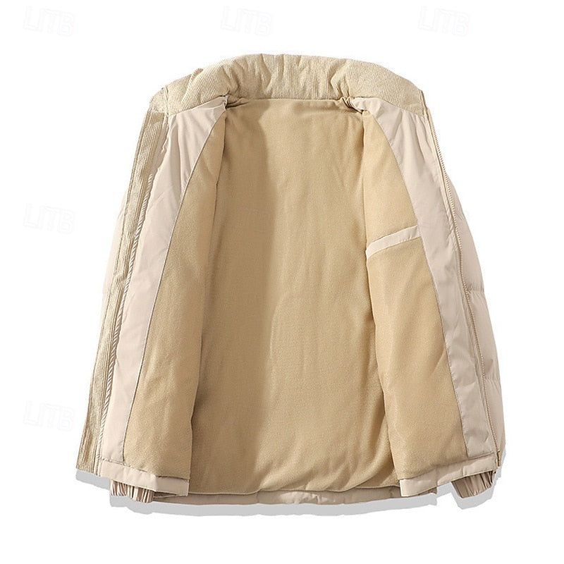 Insulated Puffer Jacket for Men | Funnel Neck Full Zip Fall & Winter 2026