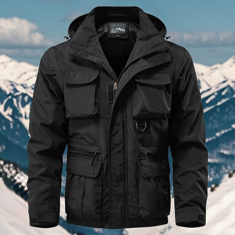 Hooded Winter Jacket for Men | Windproof Cold Weather Ready