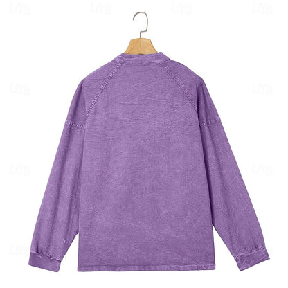 Oversized Shirt for Women | Button Front Autumn Layering