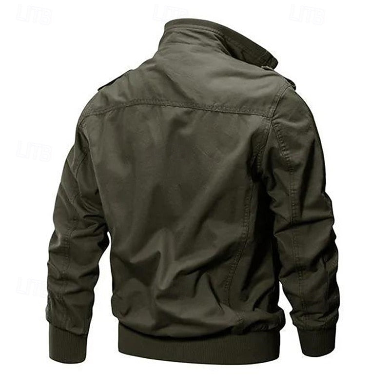 Everyday Winter Jacket for Men | Ribbed Funnel Neck Autumn Layering