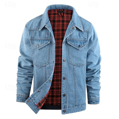 Plaid Winter Jacket for Women | Button Front Autumn Layering