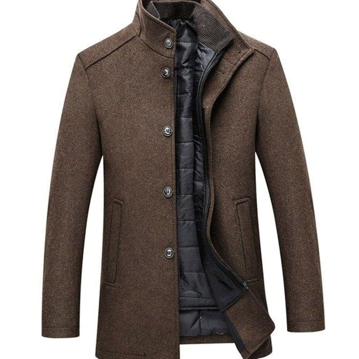 Lightweight Quilted Jacket for Men | Button Front Cosy Winter Style