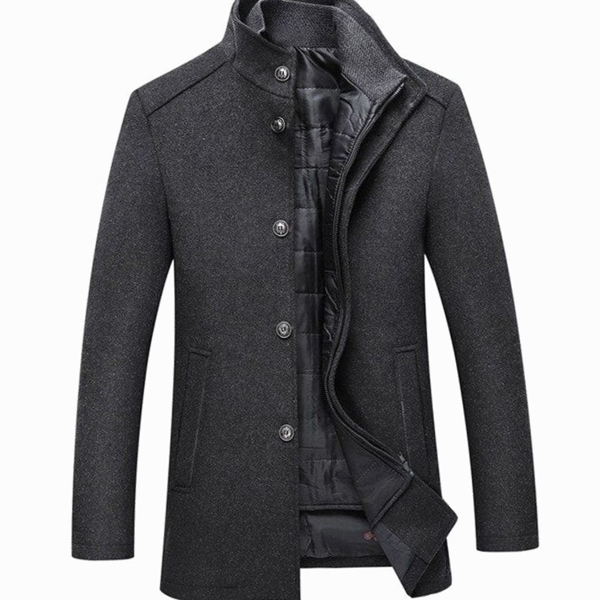 Lightweight Quilted Jacket for Men | Button Front Cosy Winter Style