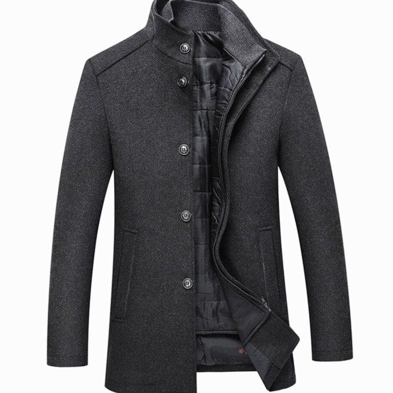 Lightweight Quilted Jacket for Men | Button Front Cosy Winter Style