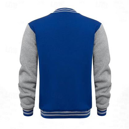 Classic Winter Jacket for Men | Ribbed Button Front Autumn Layering