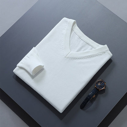 Cosy Sweater for Men | V Neck Autumn Layering