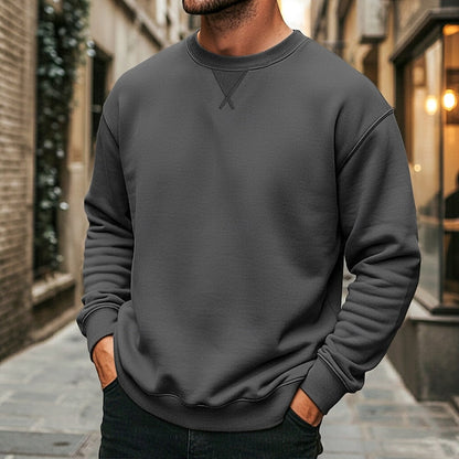 Oversized Sweatshirt for Women | Ribbed Crew Neck Autumn Layering