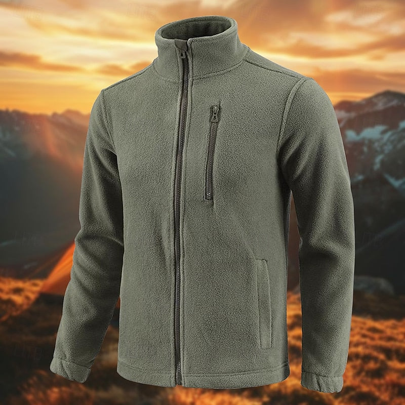 Cosy Winter Jacket for Men | Funnel Neck Full Zip Autumn Layering