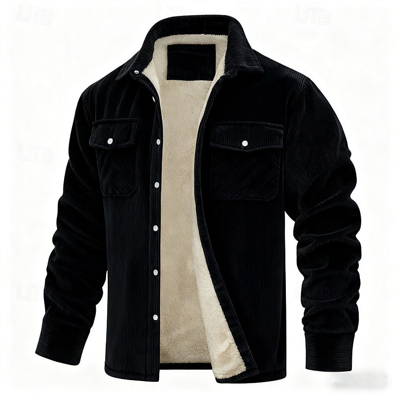 Fleece Lined Winter Jacket for Women | Ribbed Insulated Cold Weather Ready