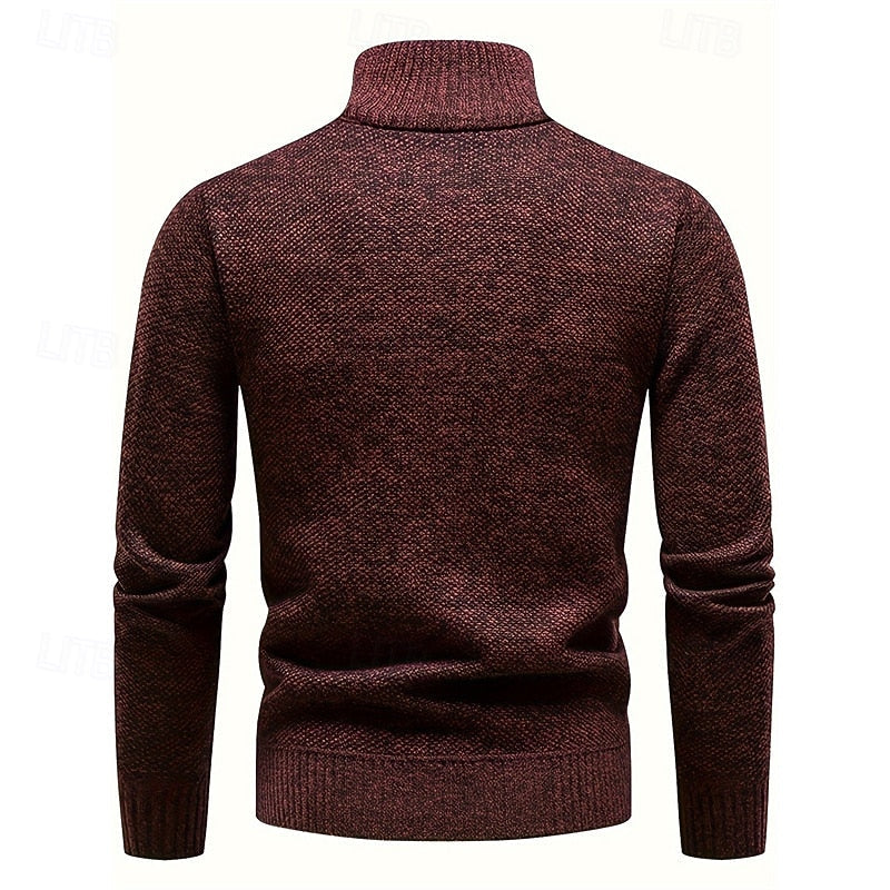 Half Zip Sweater for Men | Funnel Neck Insulated Fall & Winter 2026