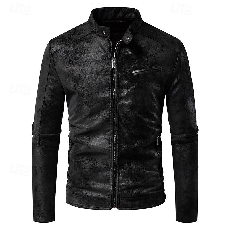 Classic Winter Jacket for Men | Side Zip Funnel Neck Cold Weather Ready