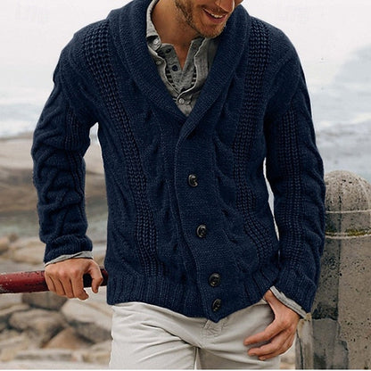 Button Front Cardigan for Men | Cosy Winter Style