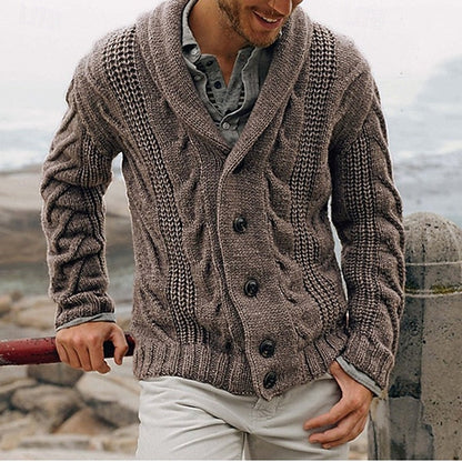 Button Front Cardigan for Men | Cosy Winter Style