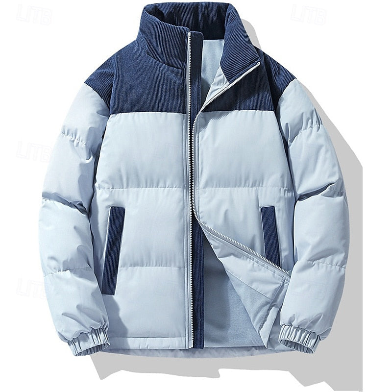 Insulated Puffer Jacket for Men | Funnel Neck Full Zip Fall & Winter 2026