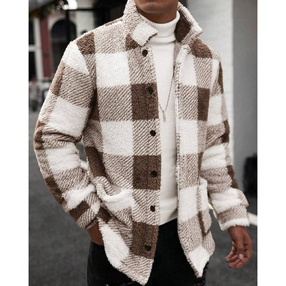 Plaid Winter Jacket for Men | Autumn Layering