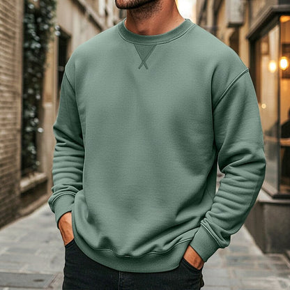 Oversized Sweatshirt for Women | Ribbed Crew Neck Autumn Layering