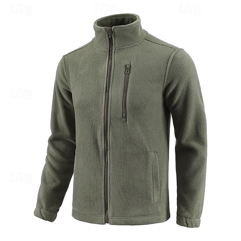 Cosy Winter Jacket for Men | Funnel Neck Full Zip Autumn Layering